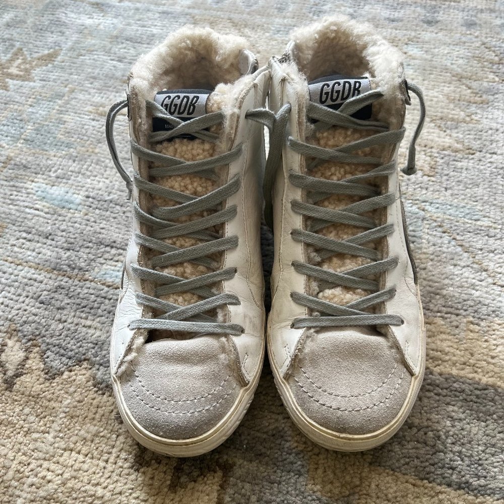 Golden Goose Slide with Shearling